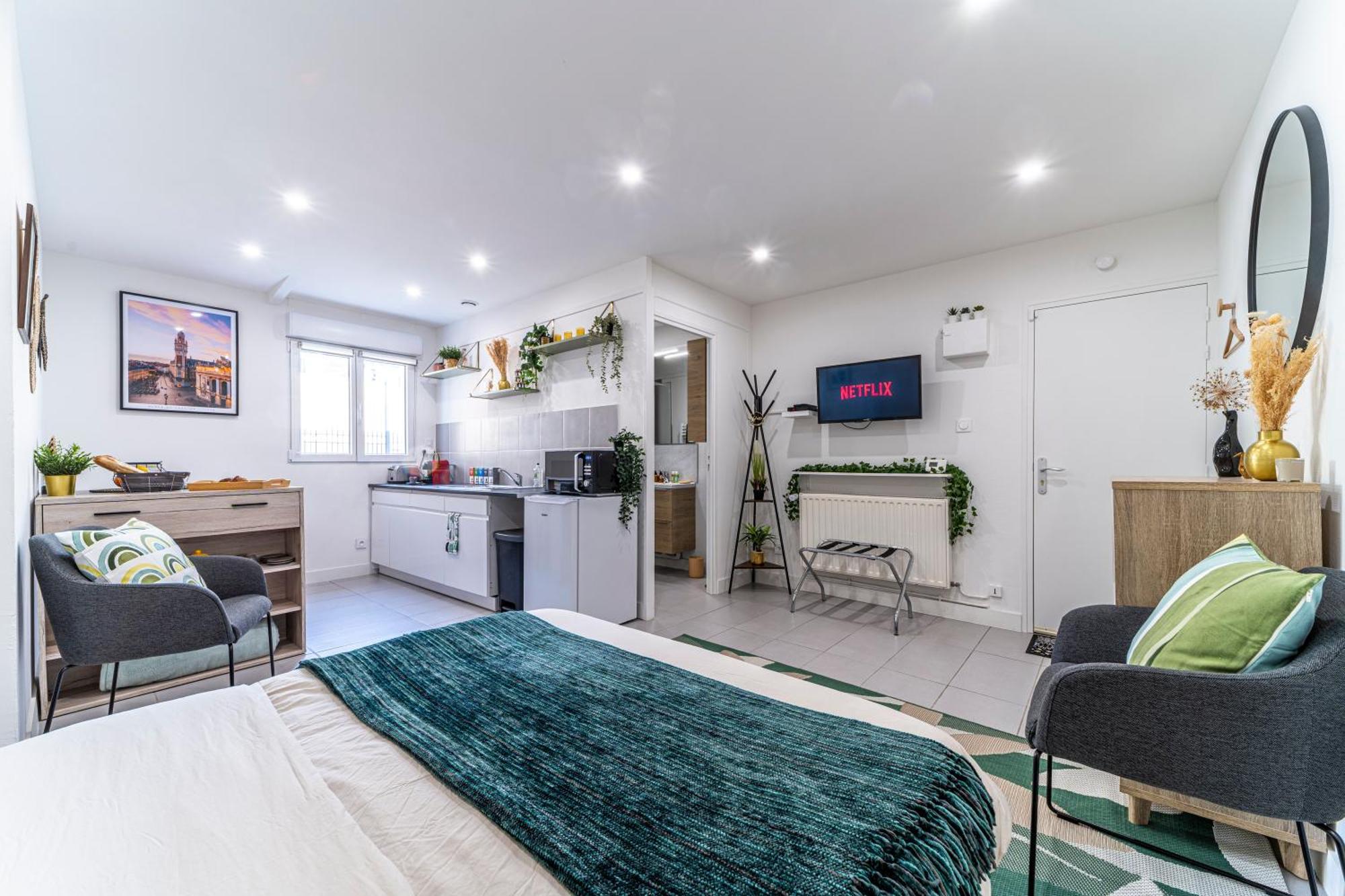Le Cosy - Free Parking - Proche Gares Lille - Netflix - Wifi Appartement Mons-en-Baroeul Buitenkant foto